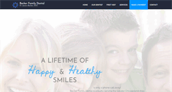 Desktop Screenshot of beckerfamilydental.com